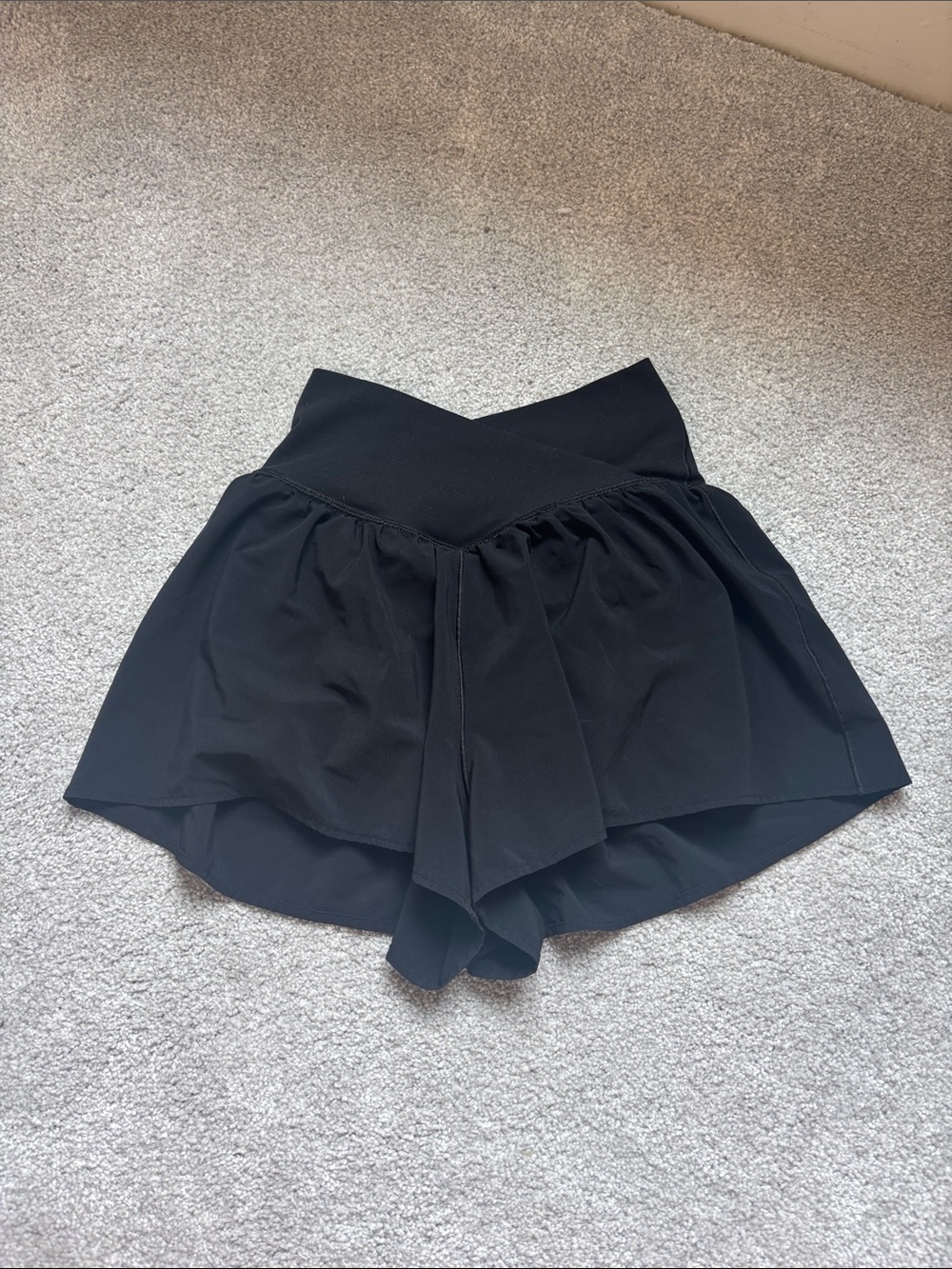 Black offline by Arie crossover butterfly shorts